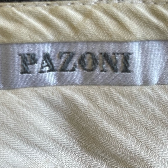 Men's Pazoni Made in Italy Gray Pleated Dress Pants 100% Wool - Size 33 - Picture 6 of 8